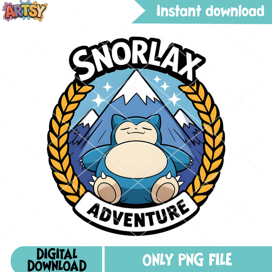 Adventure sleepy of snorlax png, pokemon snorlax png, pokemon poster png