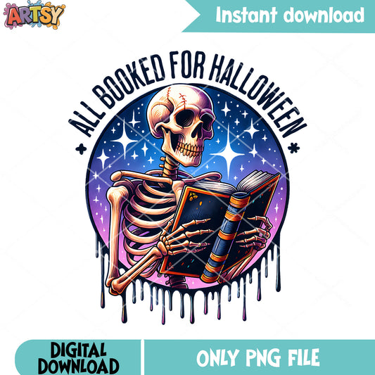 All book for halloween png, stary night png, halloween scary png