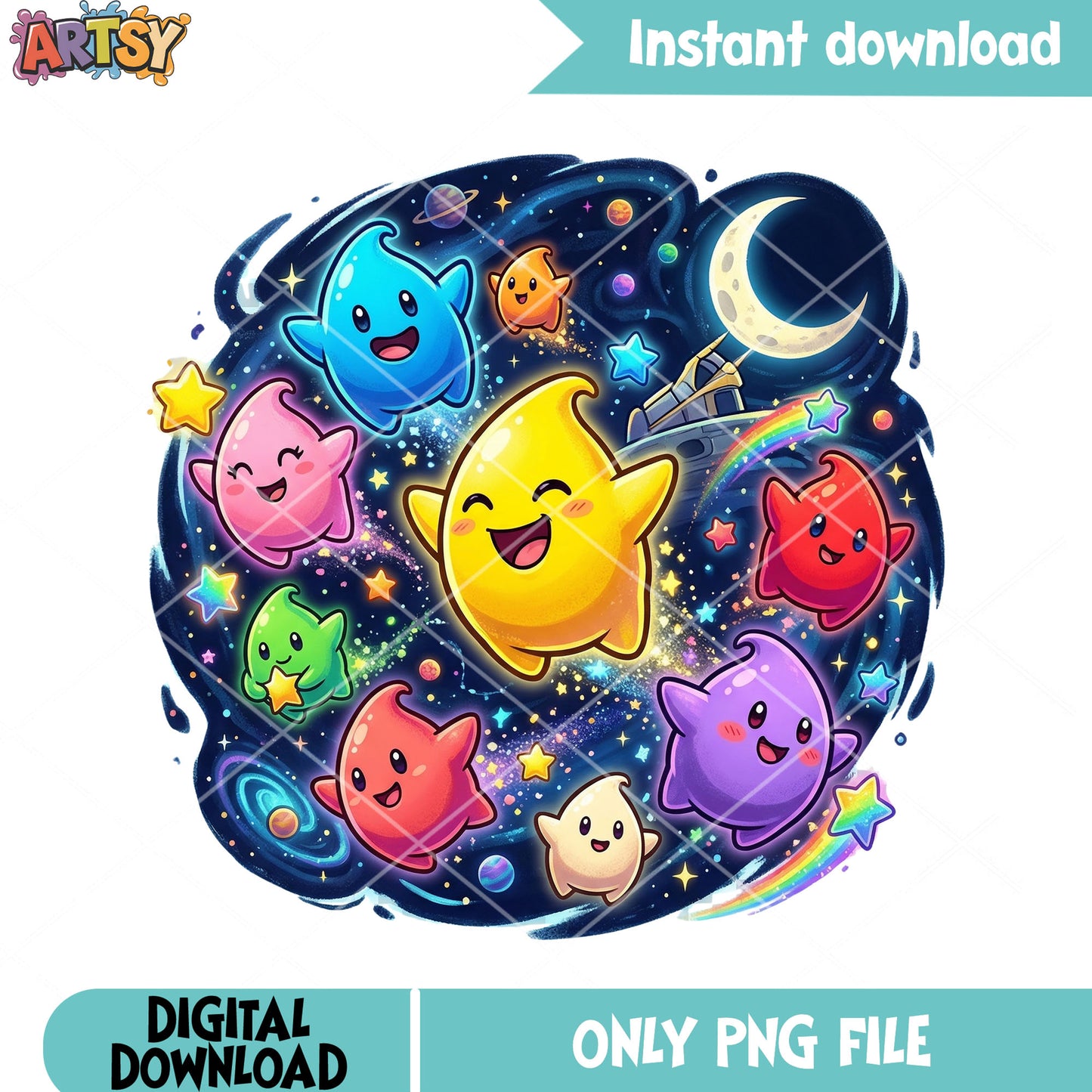 All luma from mario games png, galaxy vibes png, nintendo switch png