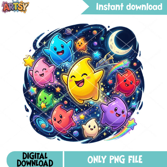 All luma from mario games png, galaxy vibes png, nintendo switch png