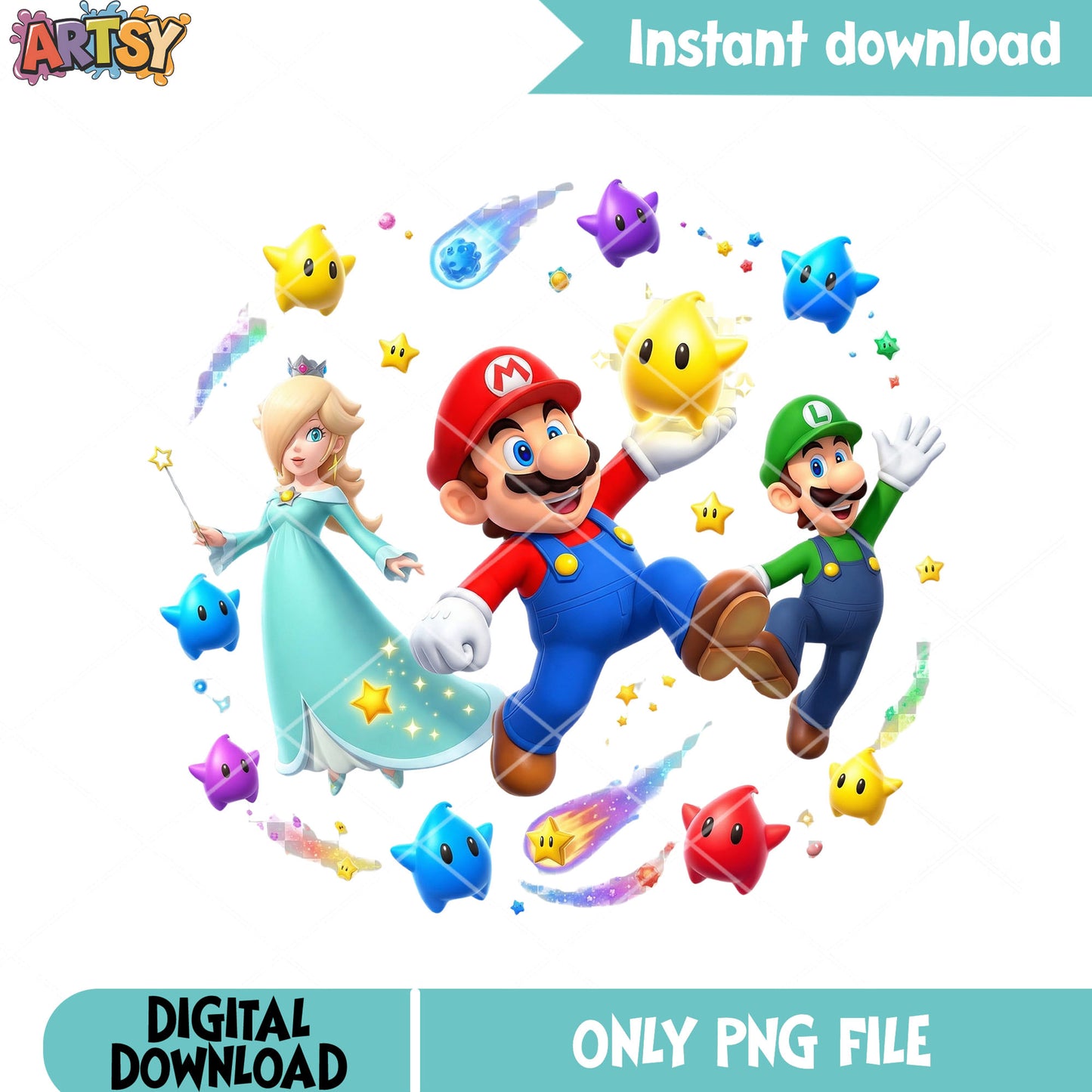 All luma mario galaxy png, nintendo switch png, luigi mario png