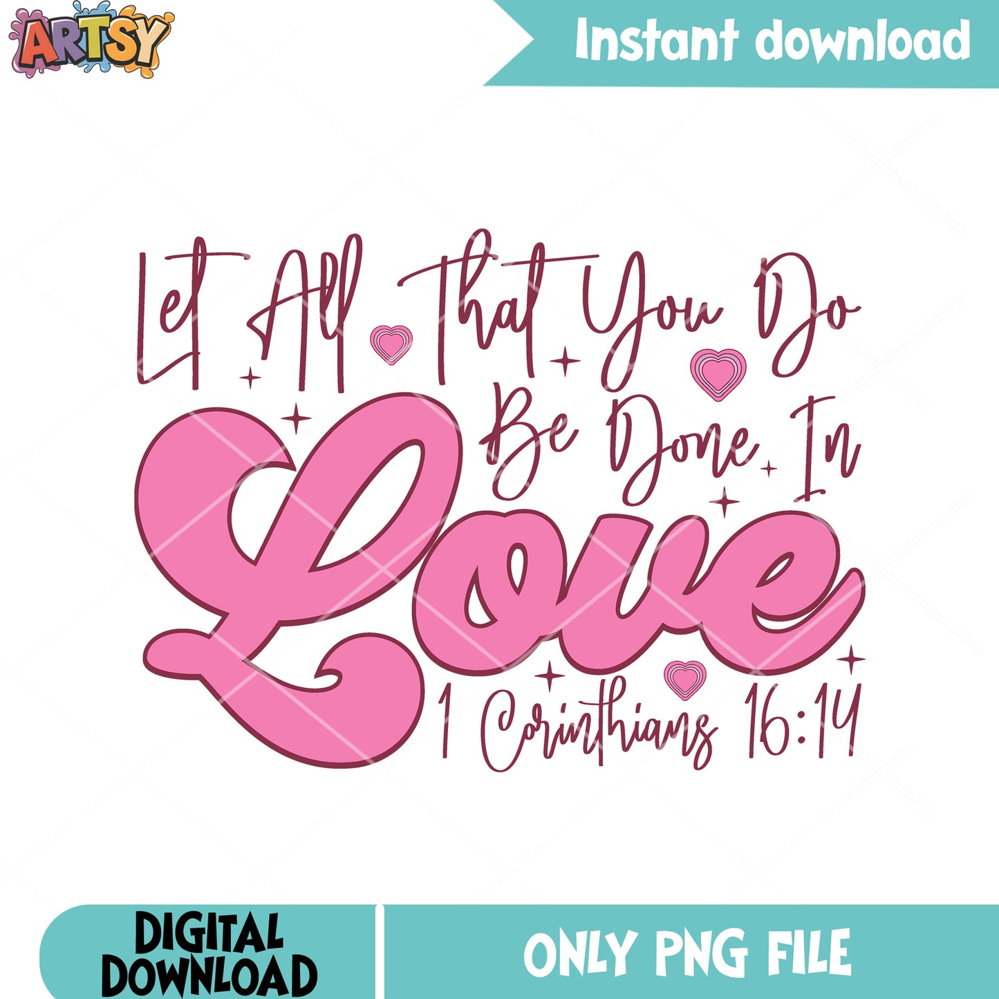 All my love done for christmas png, love gifts png, valentine png