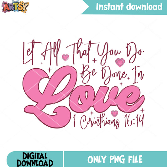 All my love done for christmas png, love gifts png, valentine png