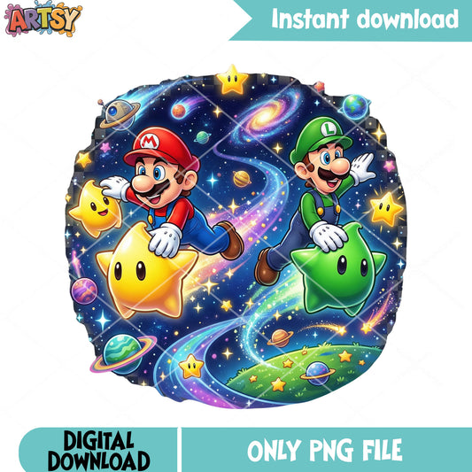 All star chase luma mario png, super mario galaxy png, nintendo switch png