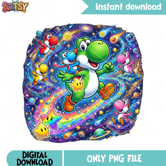 All types yoshi png, mario characters png, super mario galaxy png