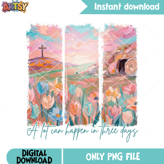 A lol can happen in three day png, jesus is god png, crucifix png