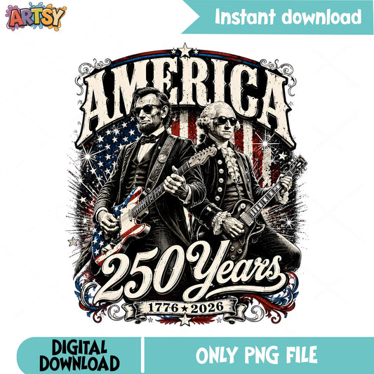 America 250 Years PNG, 4th Of July PNG, Patriotic US PNG