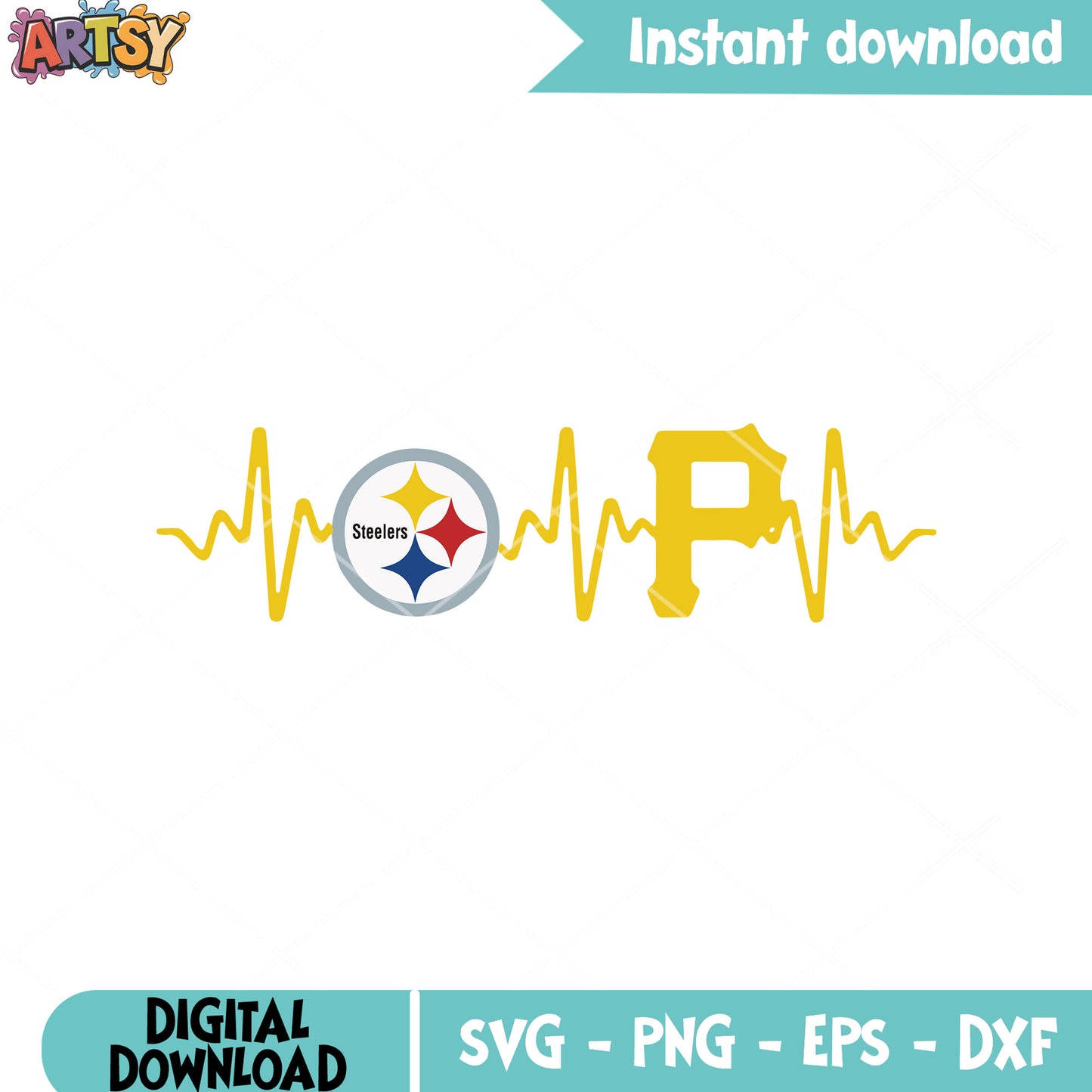 America football conference svg, steelers svg, pittsburgh steelers svg