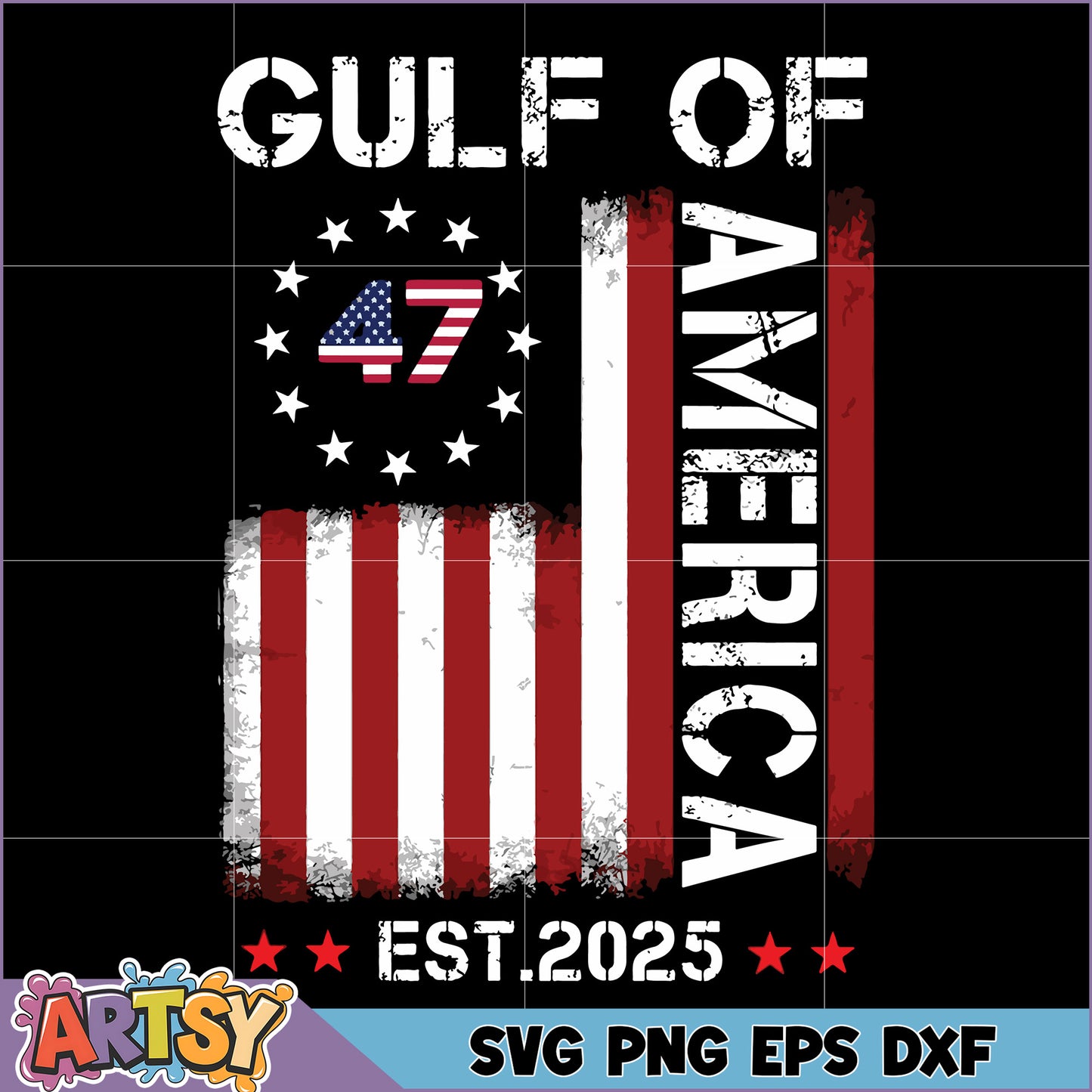 American Flag 47 SVG Design