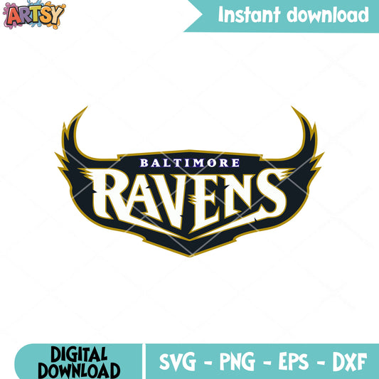 American football svg. nfl team logos​ svg, baltimore ravens svg
