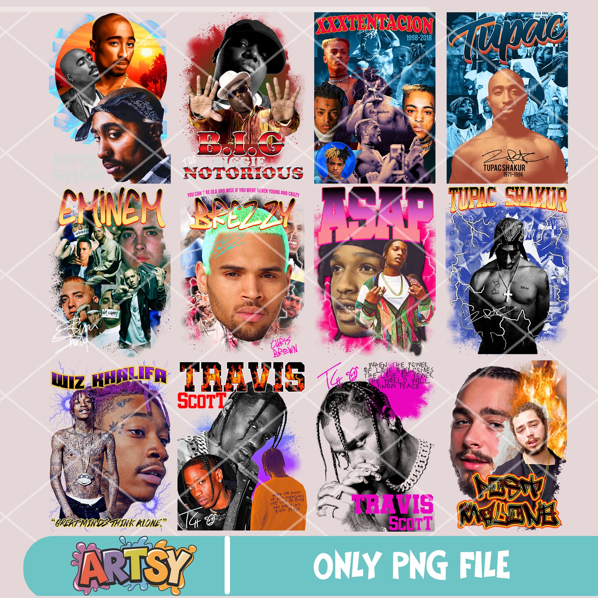 Psd Rapper Crest America rapper design png bundle, travis scott png, 2pac rapper png ...