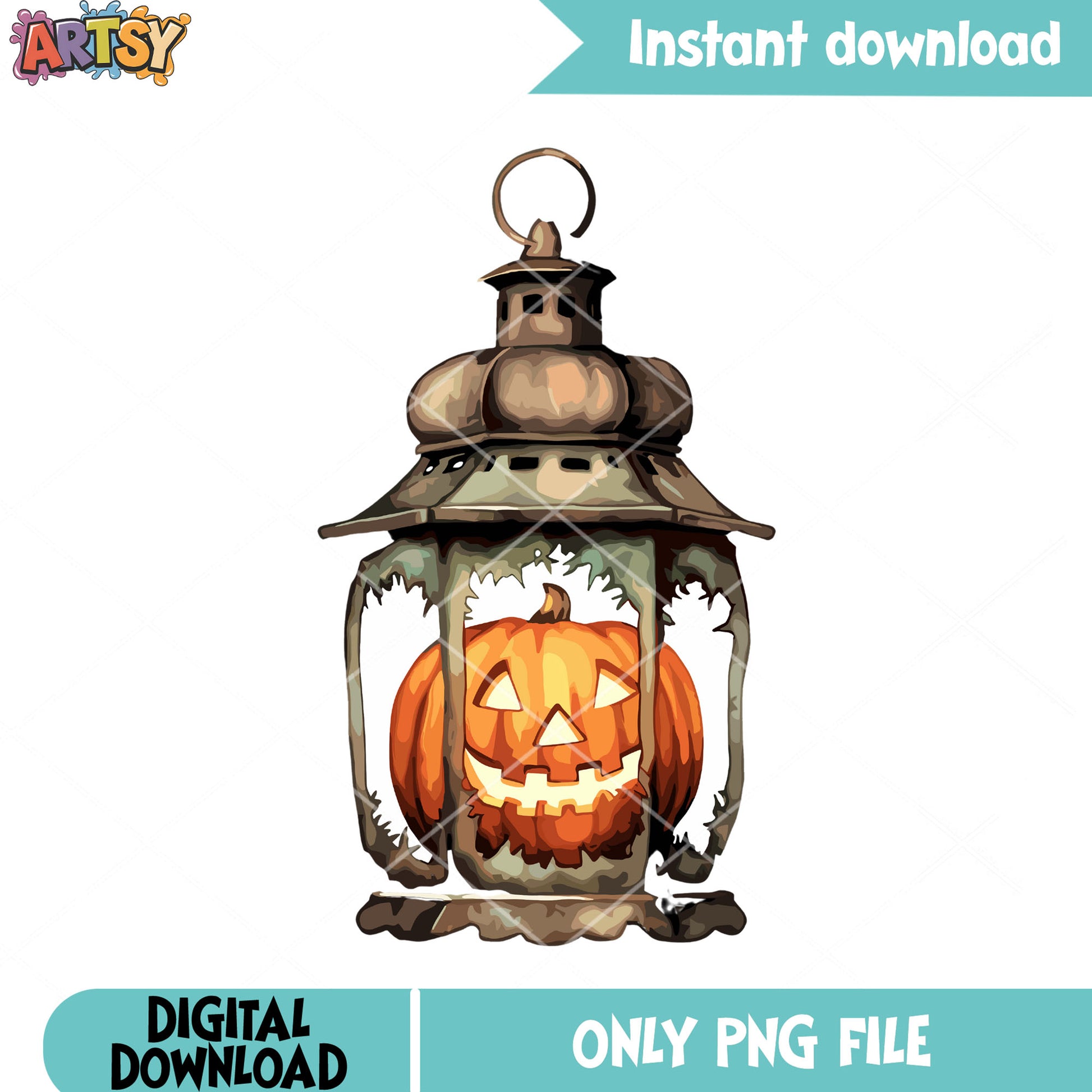 Ancient lamp png, wicker pumpkin png, halloween scary png