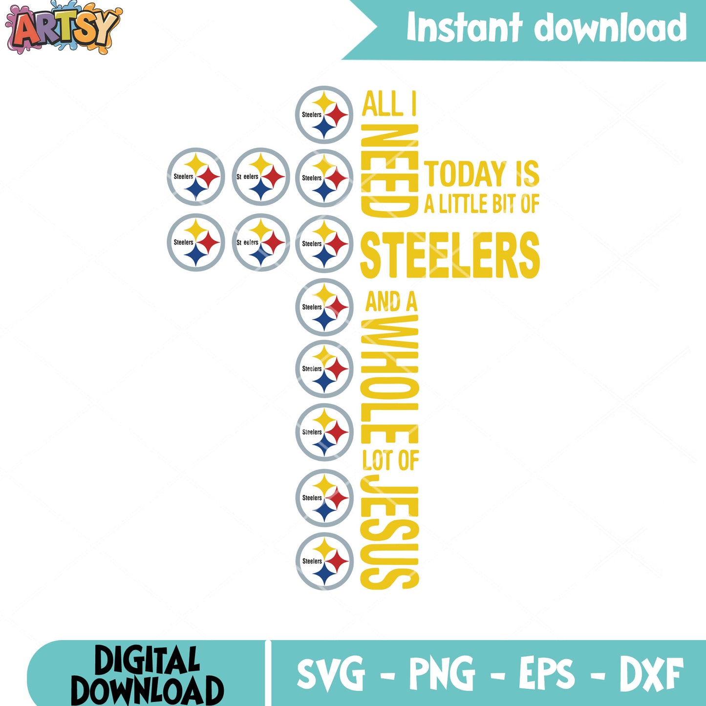 And a whole lot of jesus svg, afc north svg, steelers​ svg