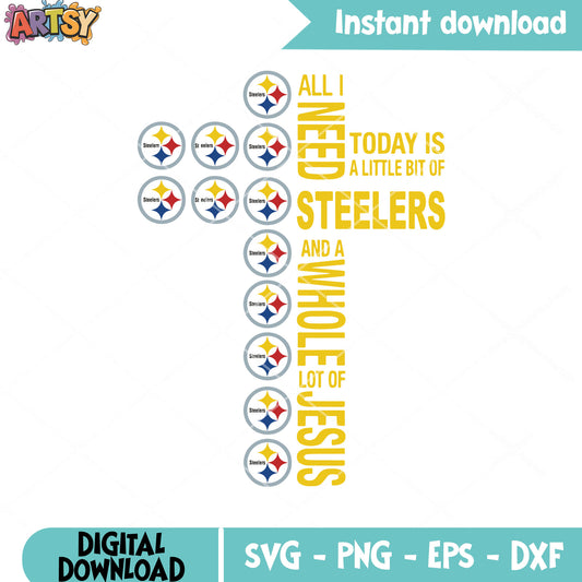 And a whole lot of jesus svg, afc north svg, steelers​ svg