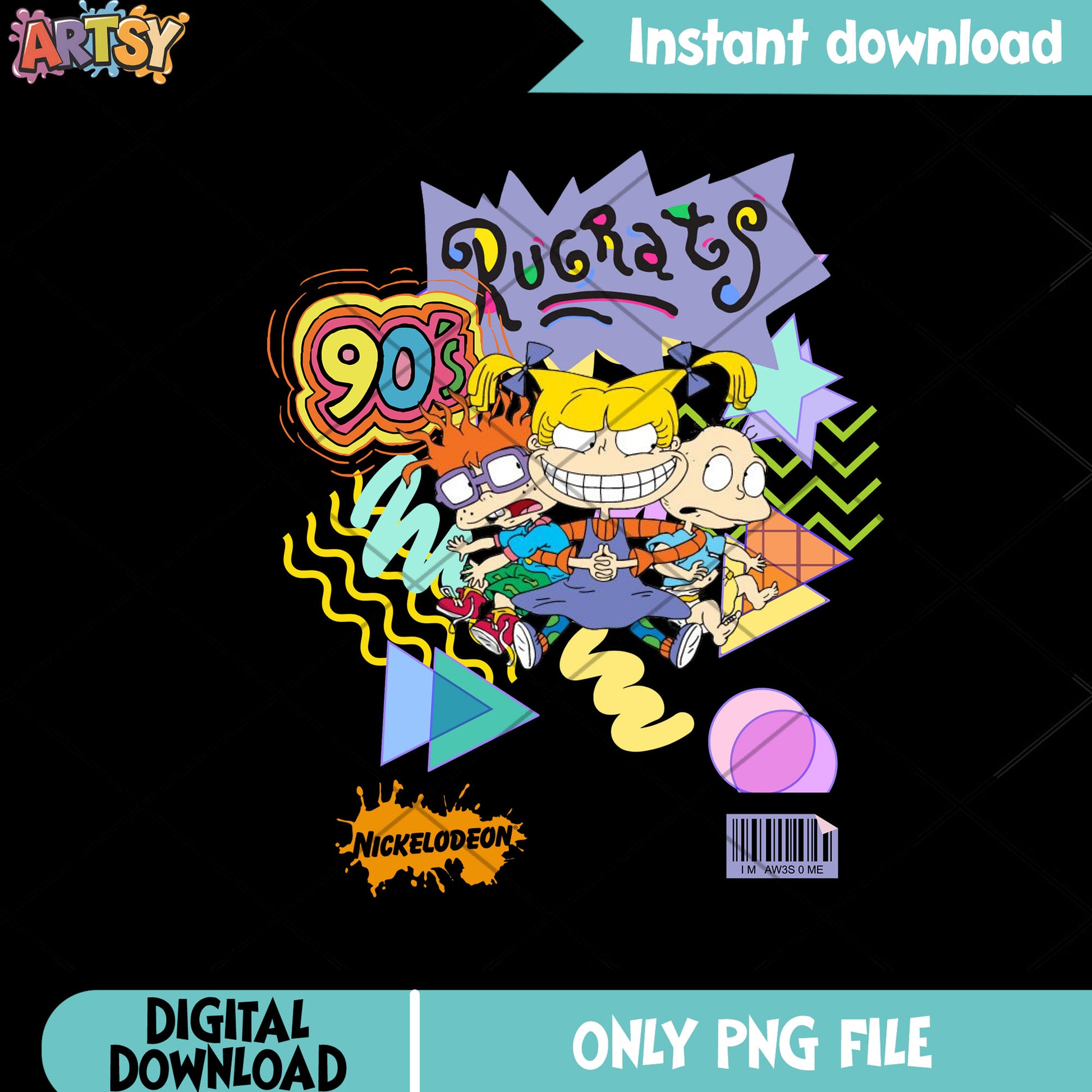Angelica Pickles png, 90s cartoon png, Tommy Pickles png