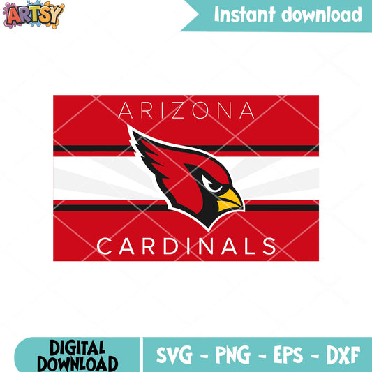 Angry red bird cardinals svg, arizona cardinals svg, nfc svg