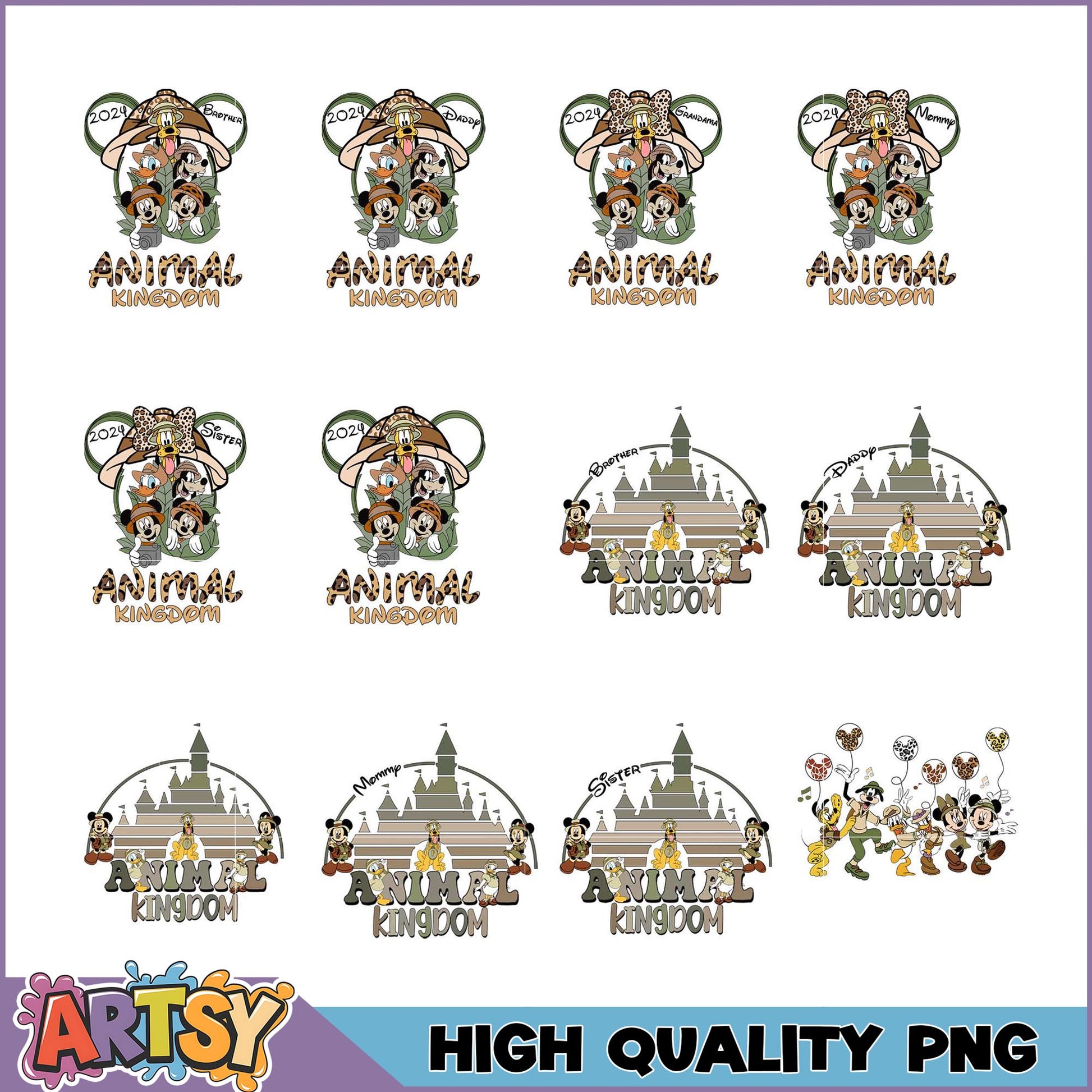 Animal Kingdom PNG Bundle High Quality Adventure Designs