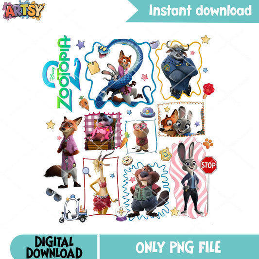 Animal disney movies png, zootopia 2 png, disney zootopia png