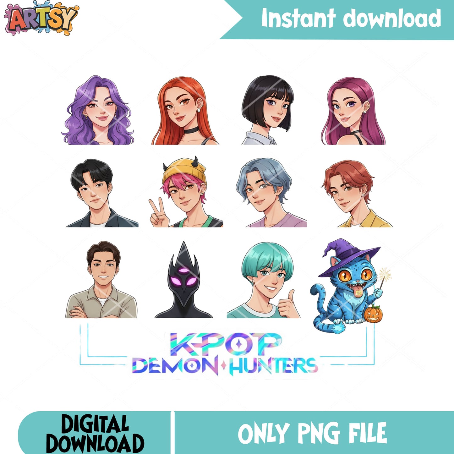 Anime style kpop png, member kpop png, character member kpop png