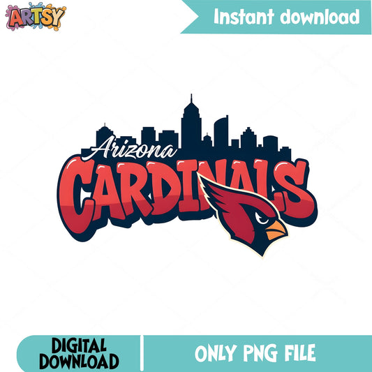 Arizona Cardinals PNG, NFL Football Team Skyline, Cardinals PNG
