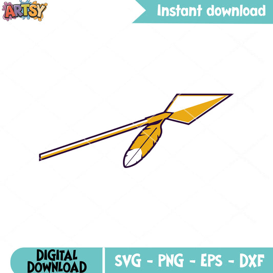 Arrow feahter washing logo svg, washington redskin svg, nfl svg