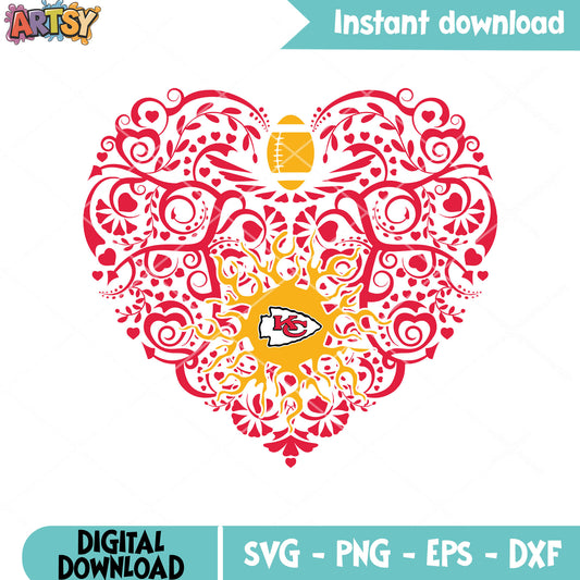 Arrowhead american football ball svg, kc chiefs svg, rugby svg