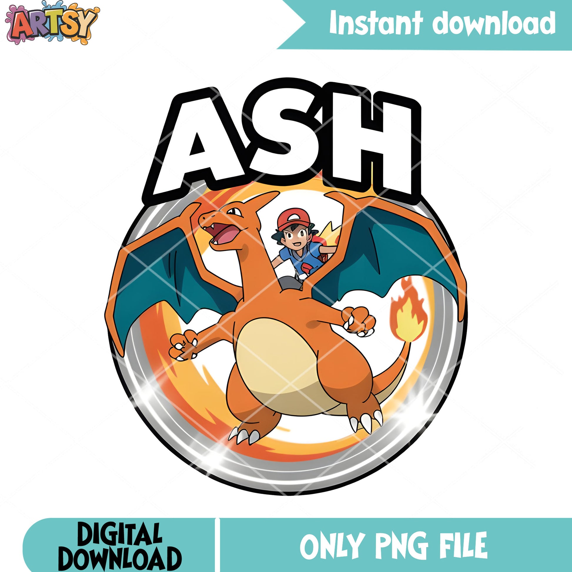 Ash and charizard png, pokemon charizard png, game freak png