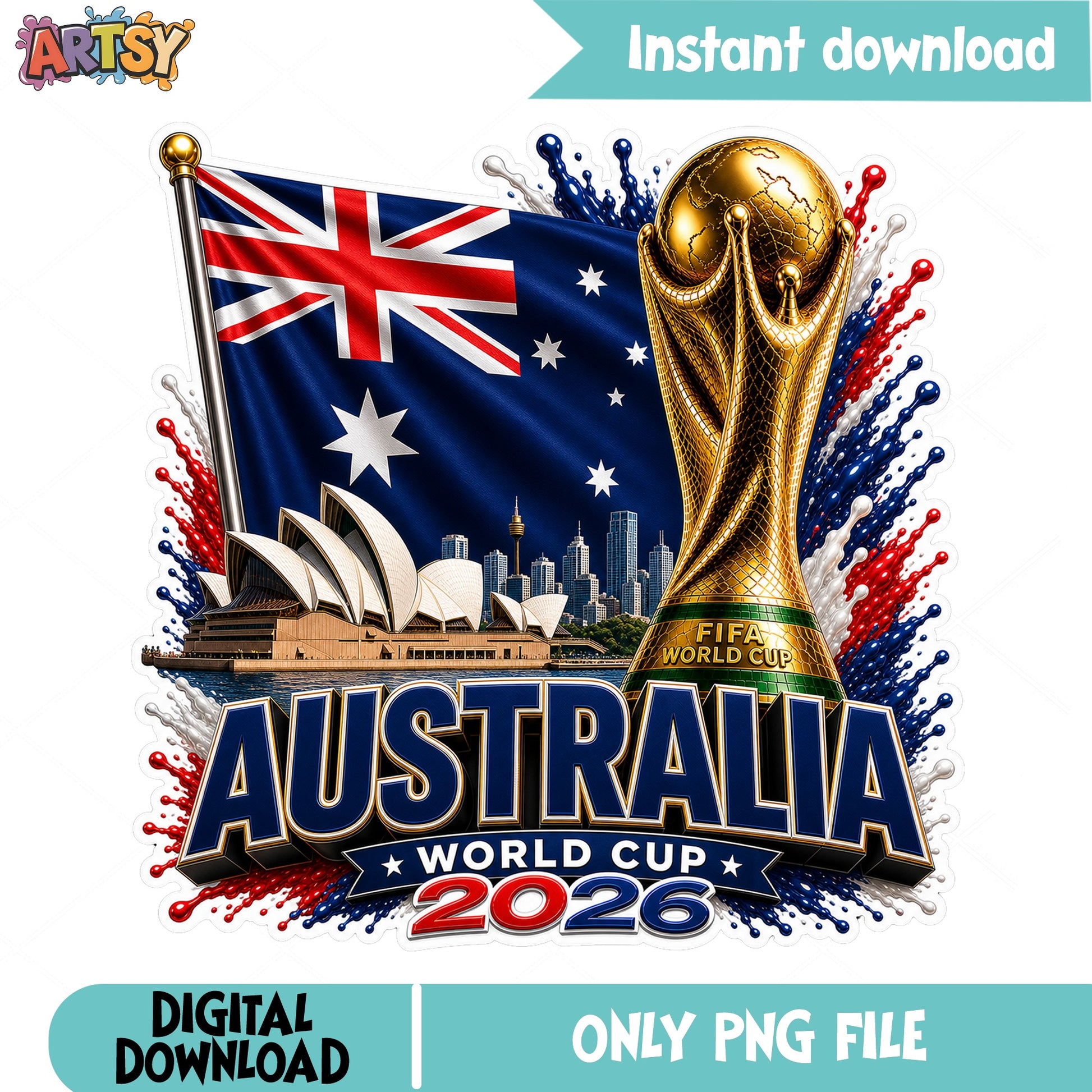 Australia World Cup 2026 PNG, Soccer Trophy PNG, Football PNG