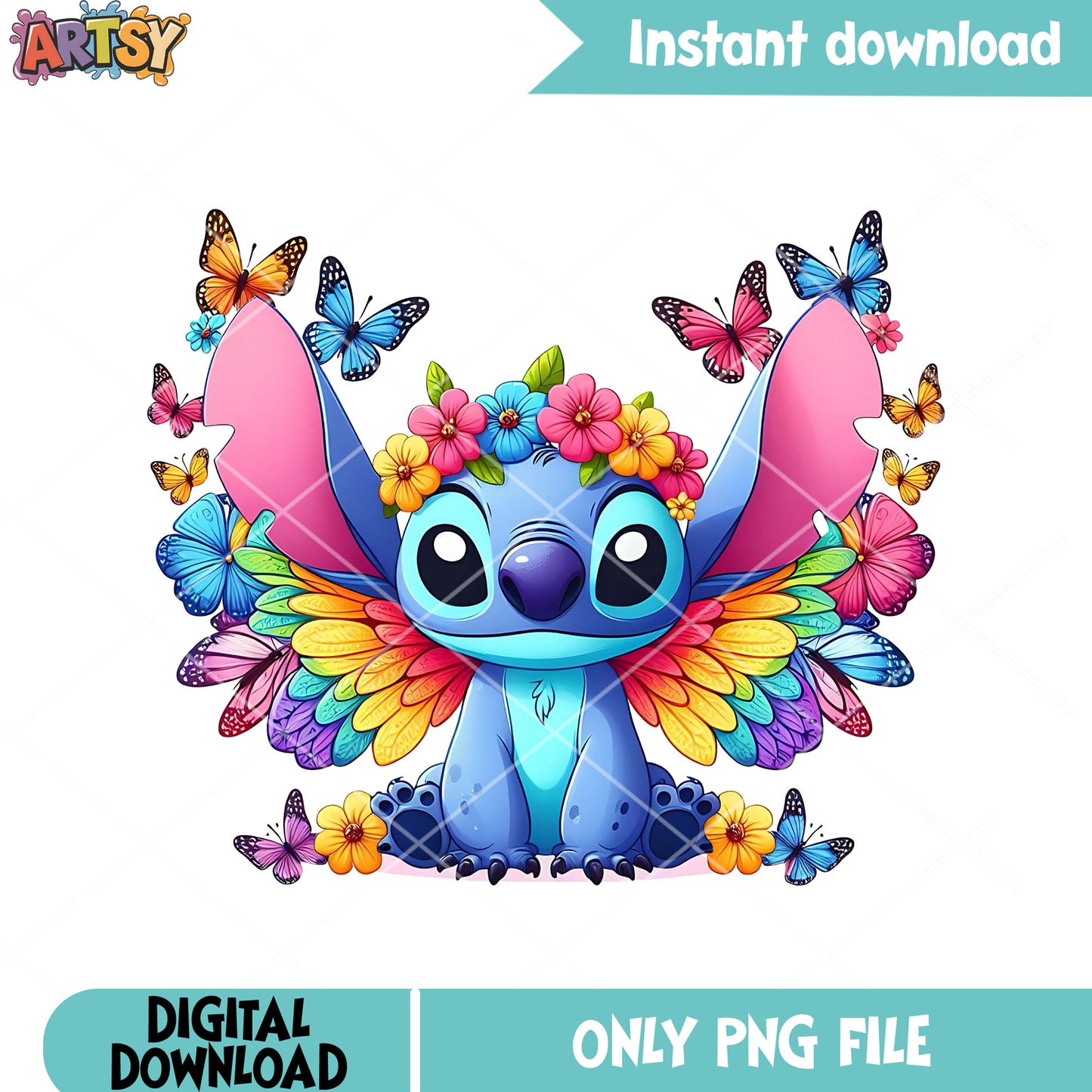 Baby angel wing png, disney halloween png, cute butterfly png