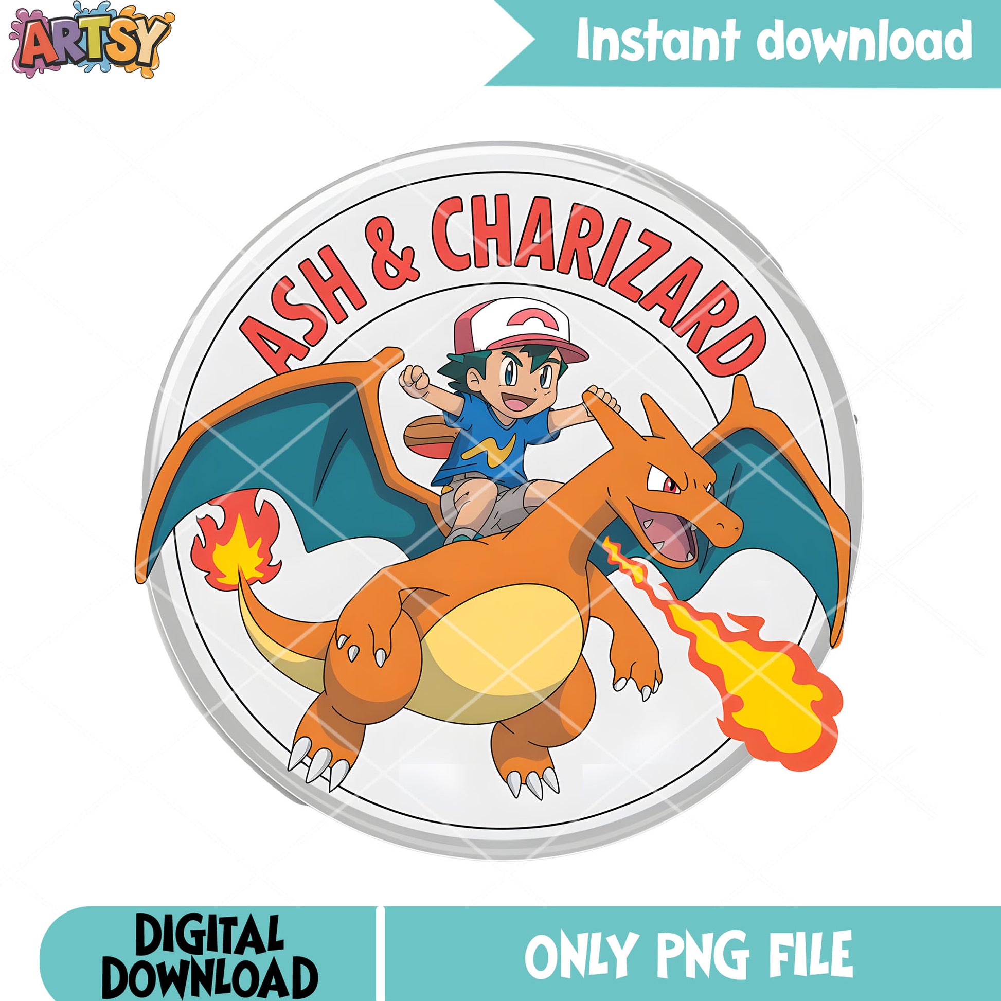 Baby ash and charizard png, pokemon ash ketchum png, cute pokemon png