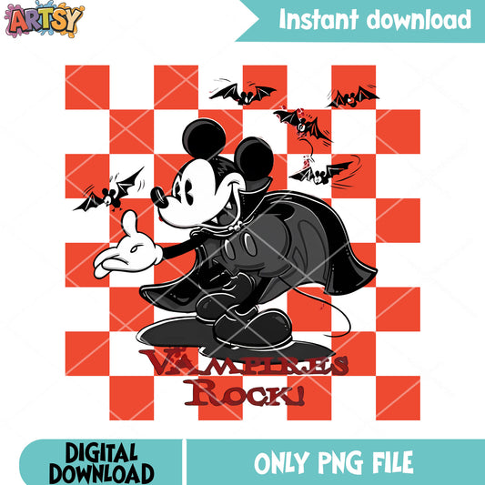 Baby bats mickey png, black cloak png, disney character png