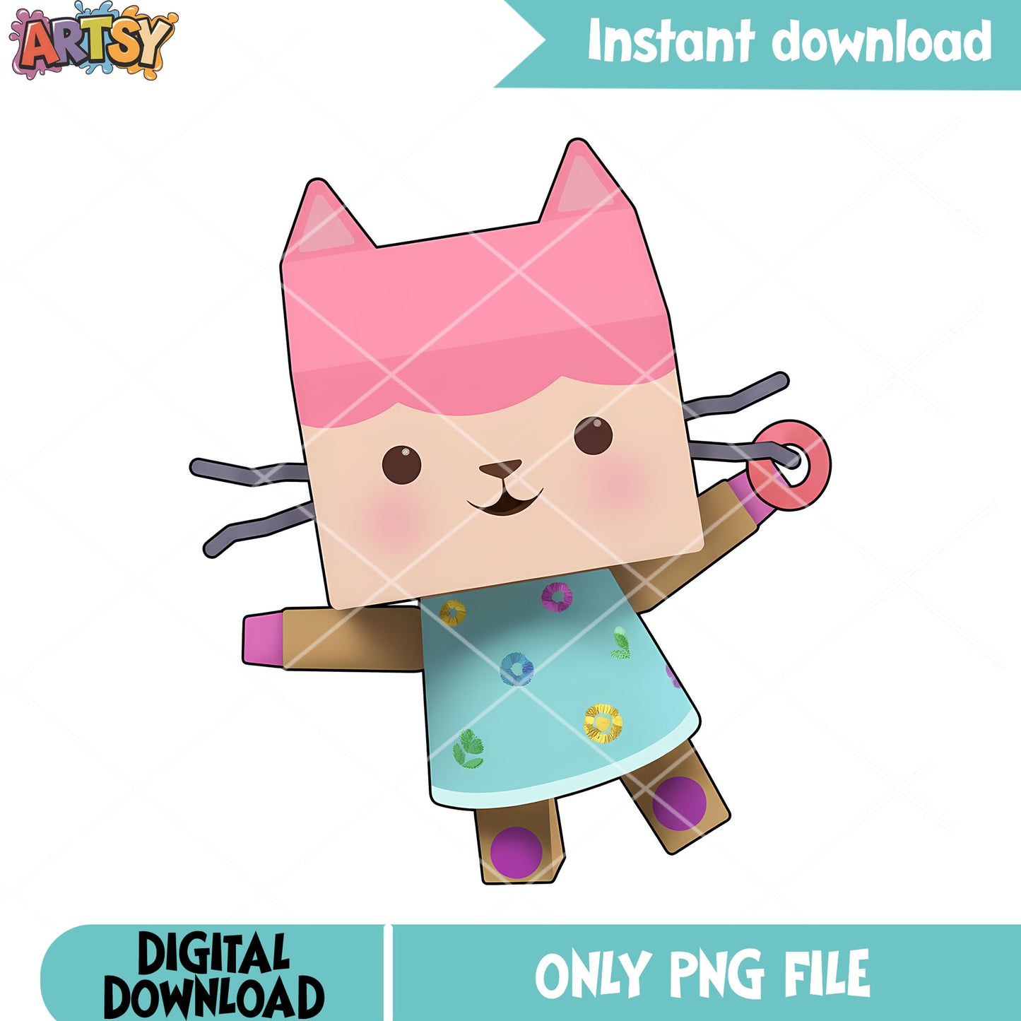 Baby box craft kitten png, the craft​ png, gabby dollhouse png