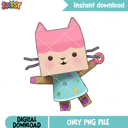 Baby box craft kitten png, the craft​ png, gabby dollhouse png