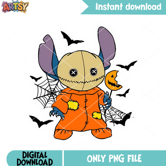 Baby doll stitch png, lola and stitch png, halloween disney png
