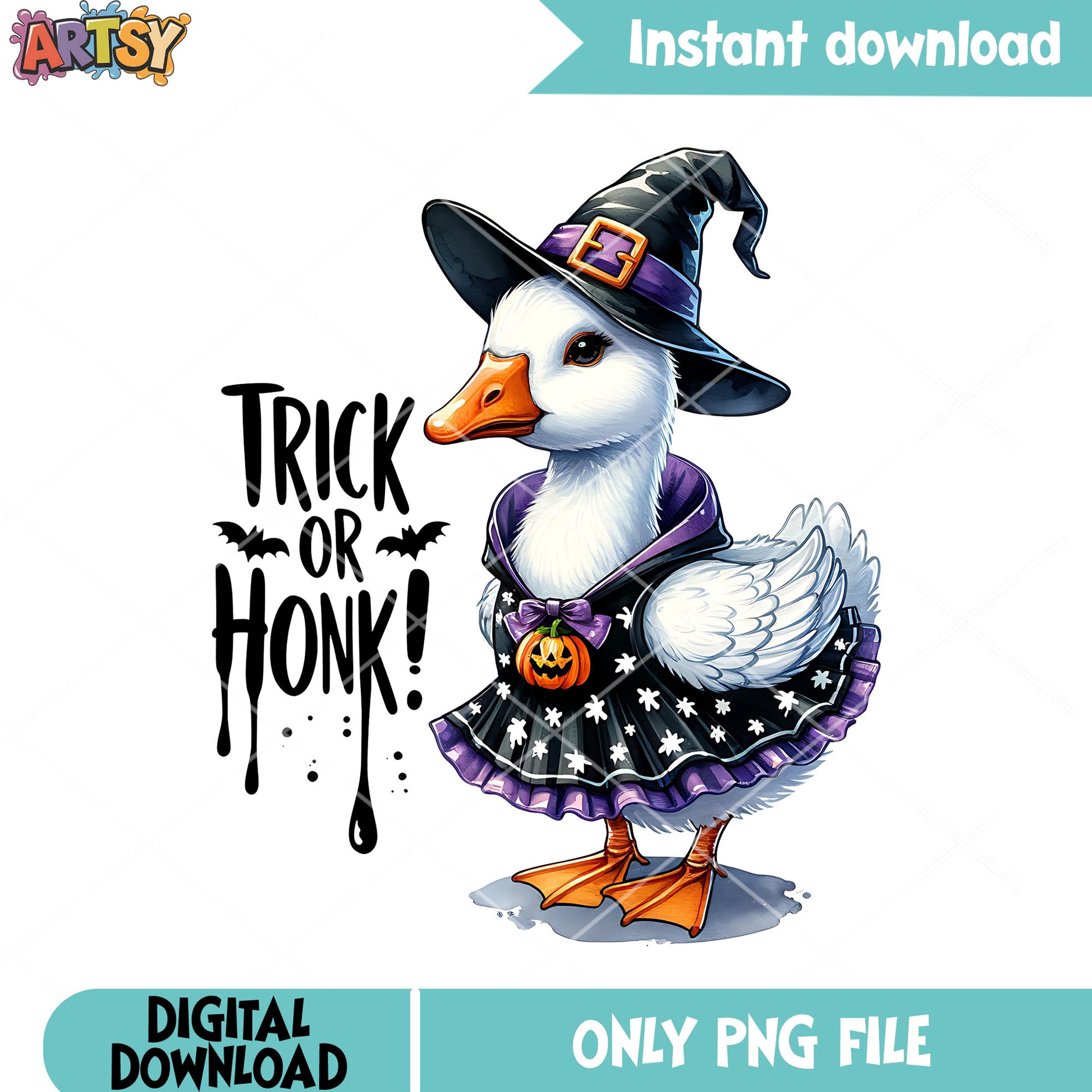 Baby goose scary bats png, witch costume png, halloween scary png