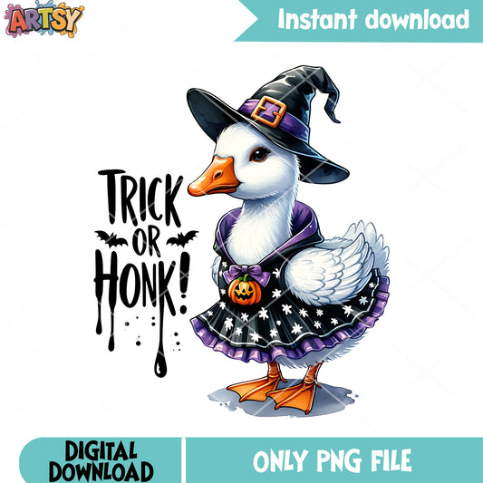Baby goose scary bats png, witch costume png, halloween scary png
