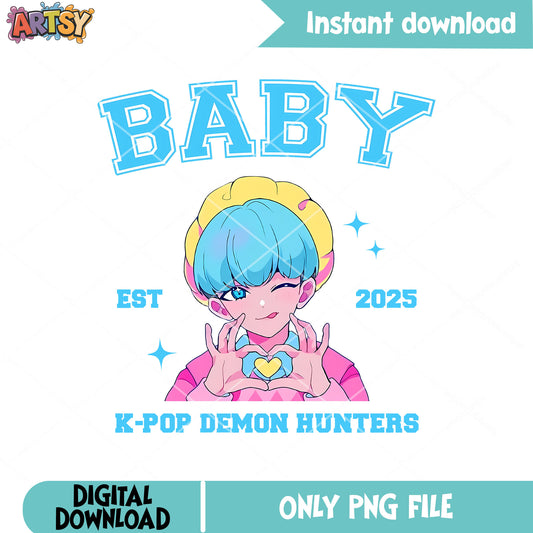 Baby saja 2025 demon hunters png, baby saja png, love saja boys png