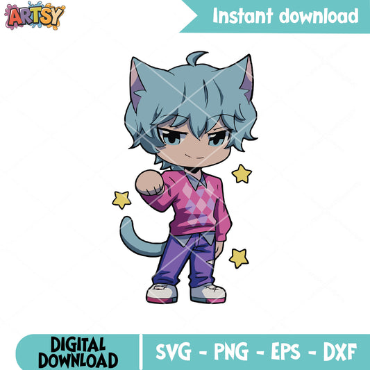 Baby saja boys cute cat svg, saja boys band svg, baby saja svg