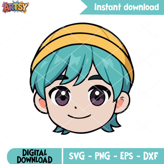 Baby saja cute head svg, baby kpop svg, saja boys band svg