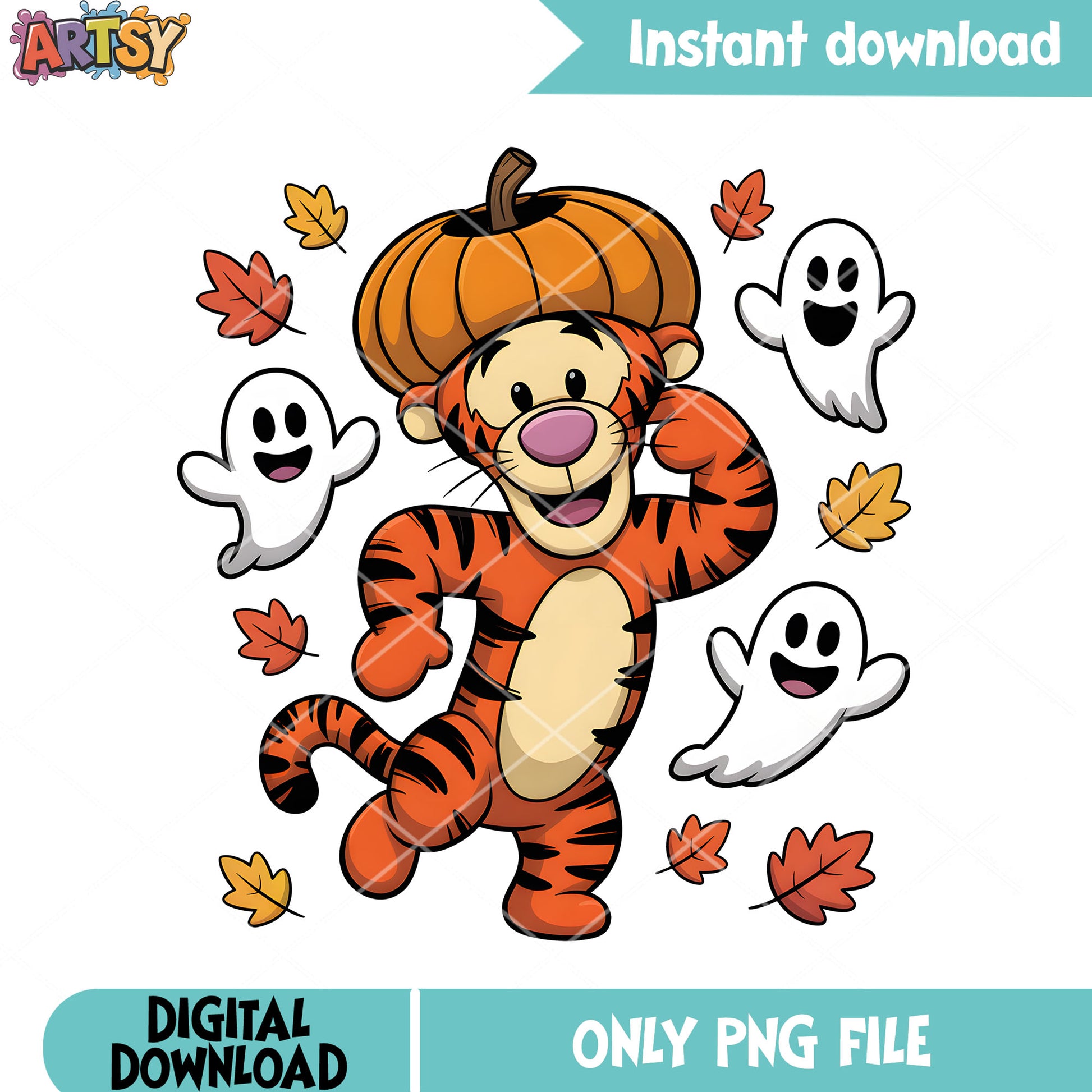 Baby tigger halloween vibes png, disney tigger png, halloween tigger png