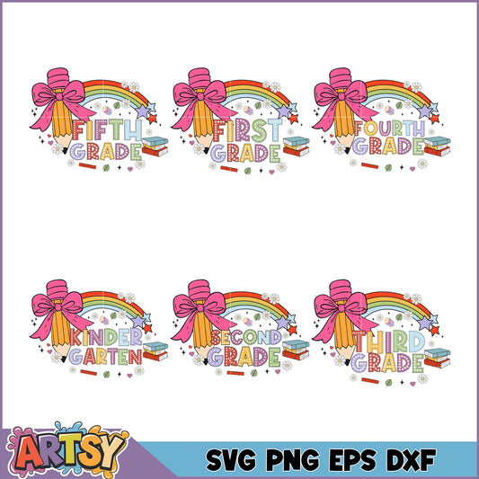 Back to School SVG Bundle Grades K-5