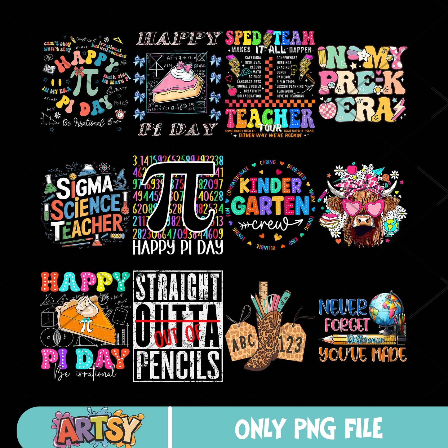 Back to school quotes png bundle, school quotes png, school vibes png