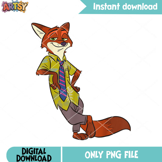 Bad fox nick zotoopia png, nick zootopia png, nick wilde png