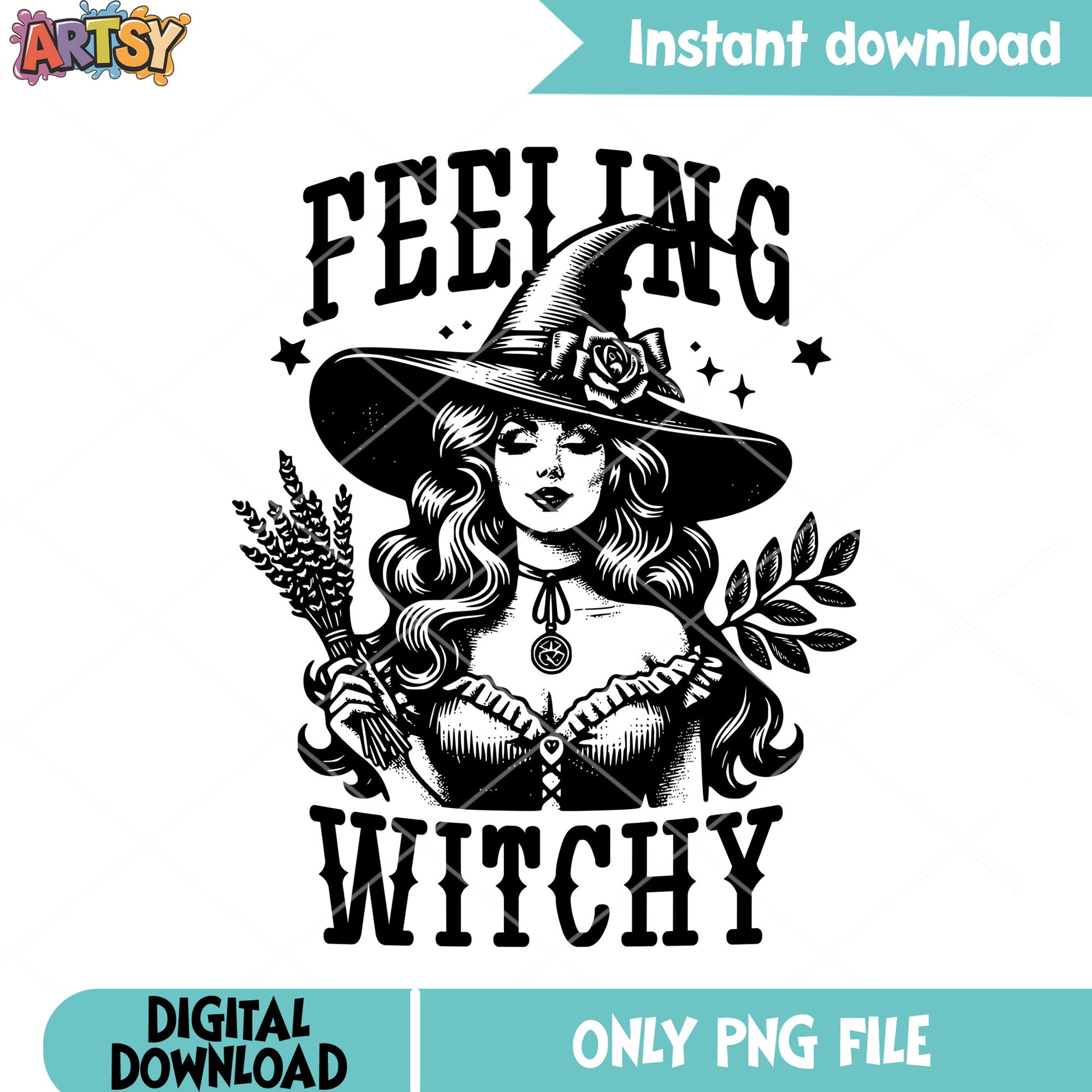 Bad witch corset png, feeliing witchy png, halloween scary png