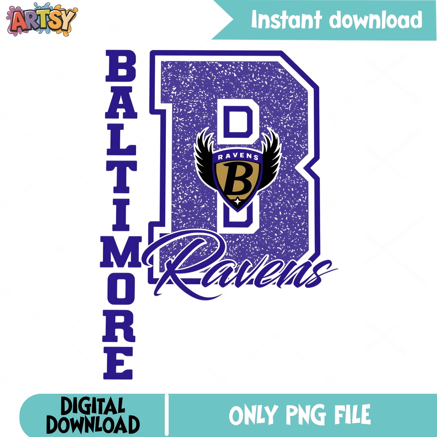 Baltimore Ravens PNG, NFL Football Team, Ravens Logo PNG