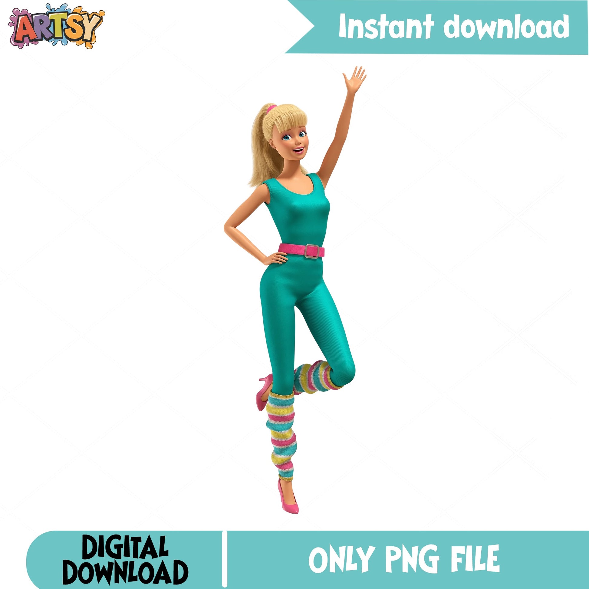 Barbie Toy Story PNG Clipart, Disney Pixar PNG, Instant Download PNG