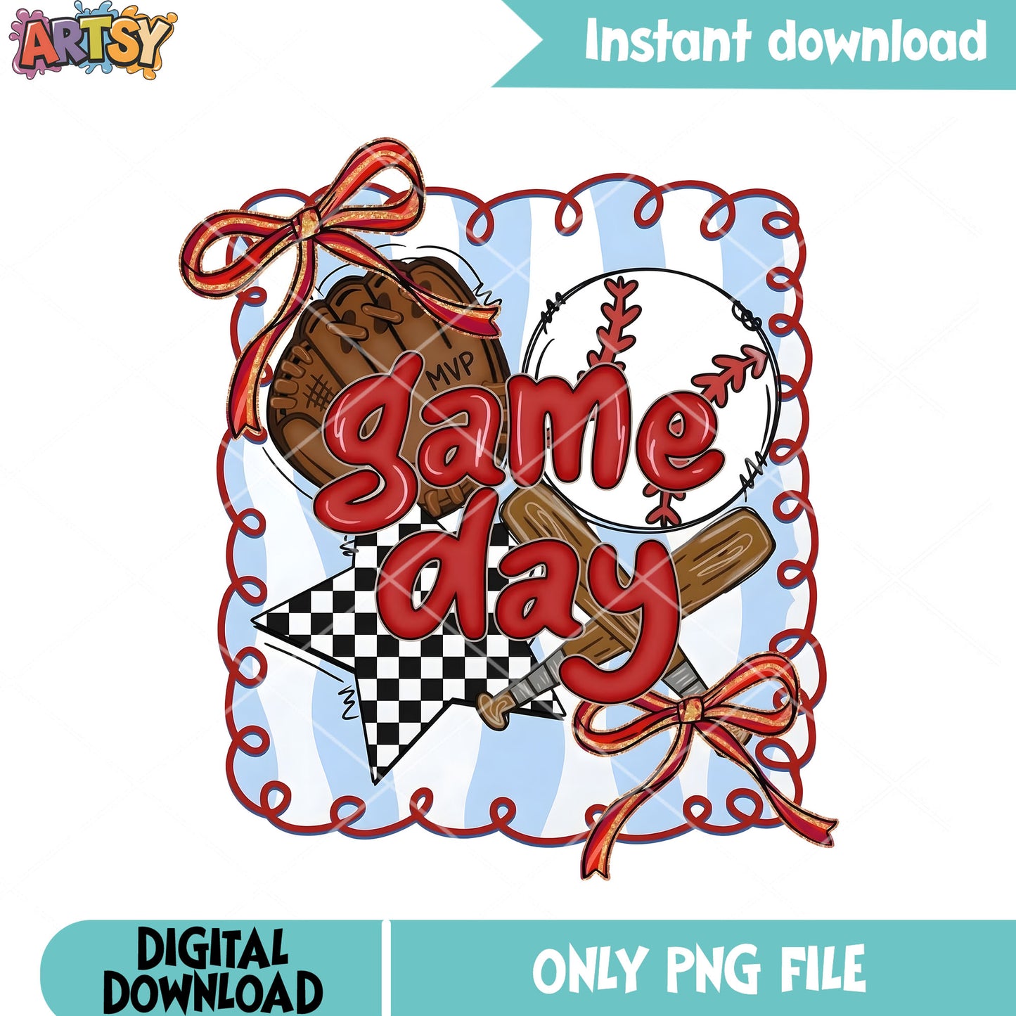 Baseball game day stamp png, mlb mvp png, baseball png