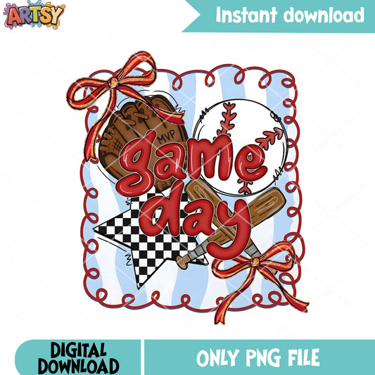 Baseball game day stamp png, mlb mvp png, baseball png