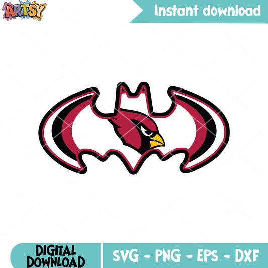 Batman nfl team svg, arizona cardinals svg, marvel nfl superpro​ svg