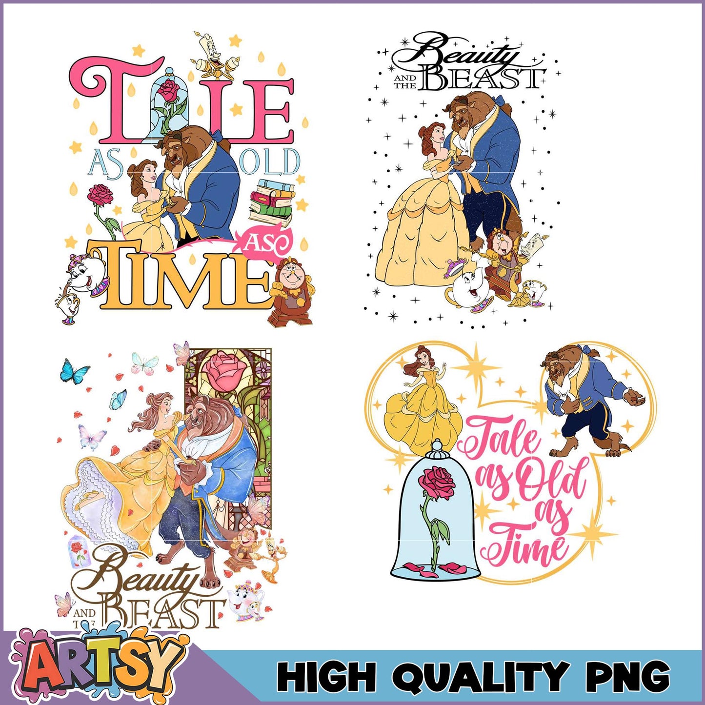 Beauty and the Beast PNG Bundle High Quality Images
